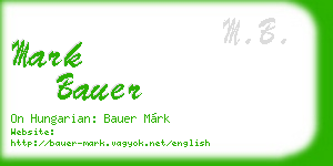mark bauer business card